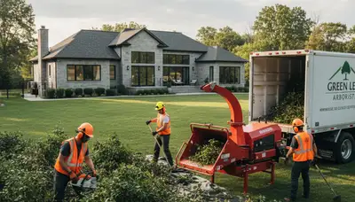 Professional shrub removal service in West Palm Beach FL clearing overgrown and unwanted bushes